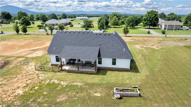 16312 Castle Rd, Poteau, OK 74953 - aerial view of property and surrounding area with a mountain backdrop