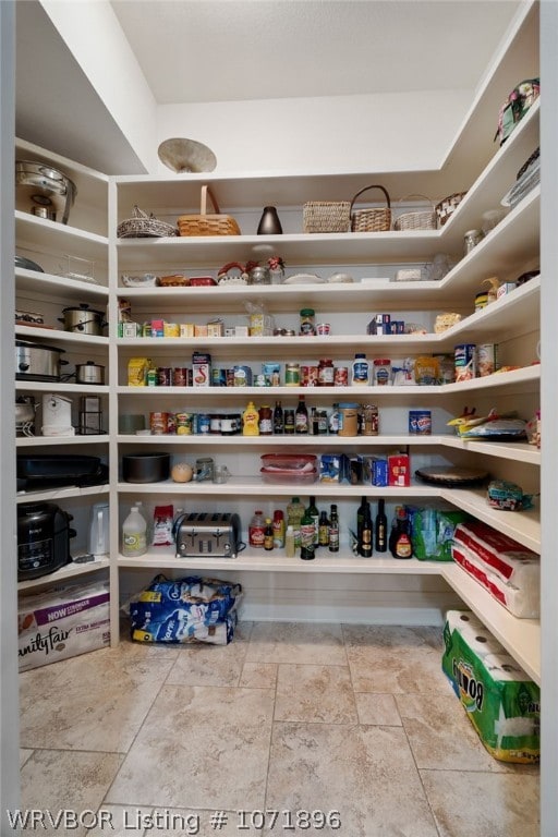 view of pantry