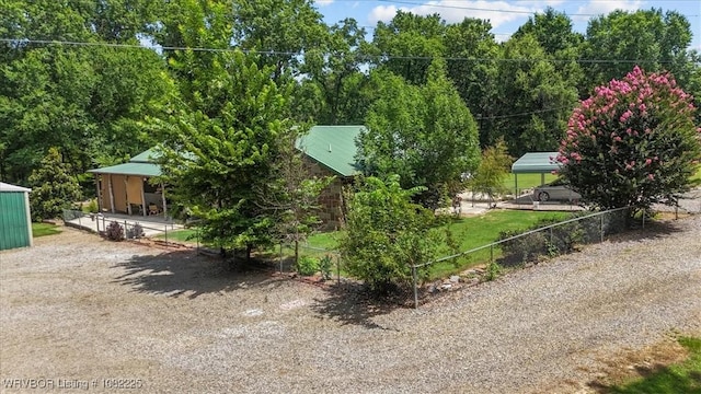 3204 W George, Pocola, OK 74902 - exterior space with a metal roof