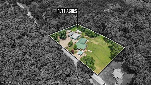 3204 W George, Pocola, OK 74902 - view of property location with property boundaries highlighted