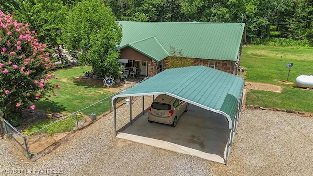 3204 W George, Pocola, OK 74902 - exterior space featuring a carport and gravel driveway