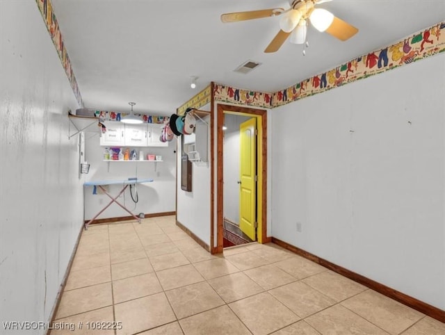 3204 W George, Pocola, OK 74902 - empty room with baseboards and a ceiling fan