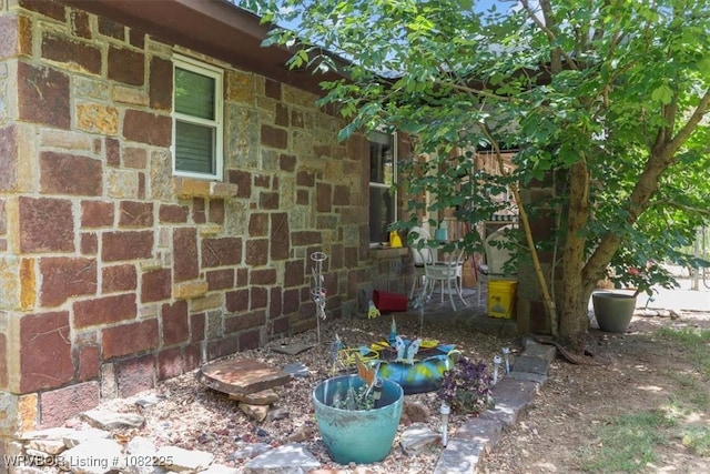 3204 W George, Pocola, OK 74902 - exterior view of stone siding