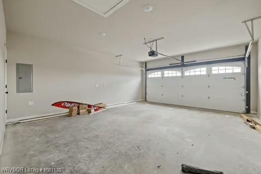 2018 Yellowstone Dr, Barling, AR 72903 - garage with electric panel and a garage door opener