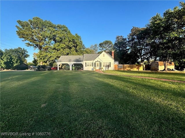 420 Wheeler Ave, Sallisaw, OK 74955 - view of yard with fence