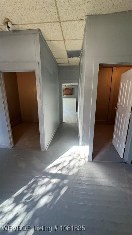 515 N 12th St Unit A & B, Fort Smith, AR 72901 - hallway featuring a drop ceiling
