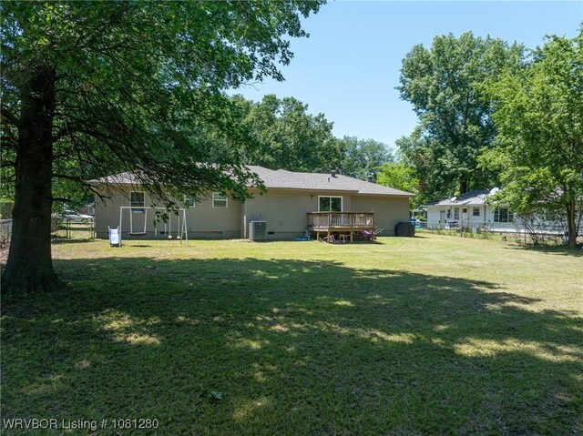 2128 N 53rd St, Fort Smith, AR 72904 - back of house with a deck and central AC