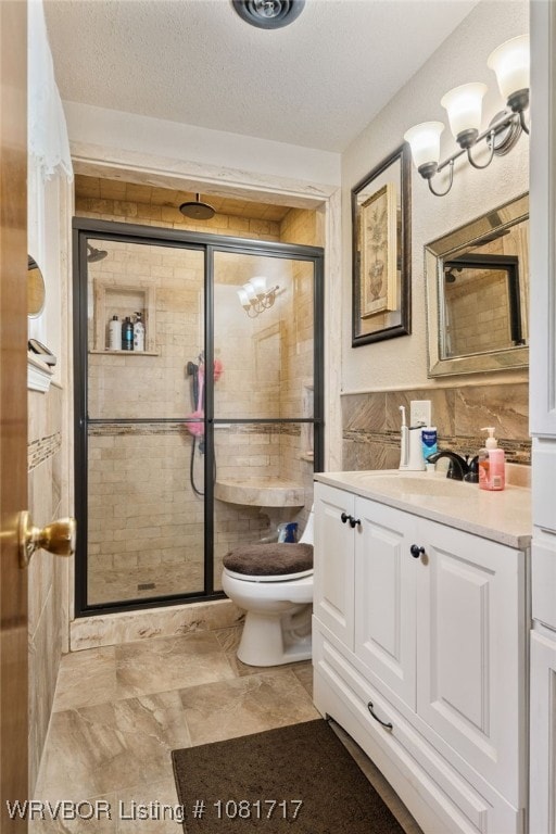 406 Hamilton St, Poteau, OK 74953 - full bathroom featuring vanity and a shower stall