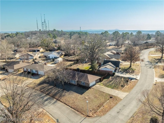 aerial perspective of suburban area