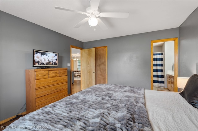 103 Bowlin Dr, Poteau, OK 74953 - bedroom with ceiling fan