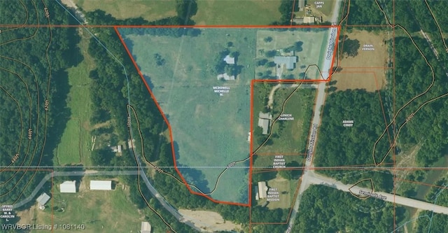 98926 S 4610th Rd, Marble City, OK 74945 - map / location with property parcel outlined