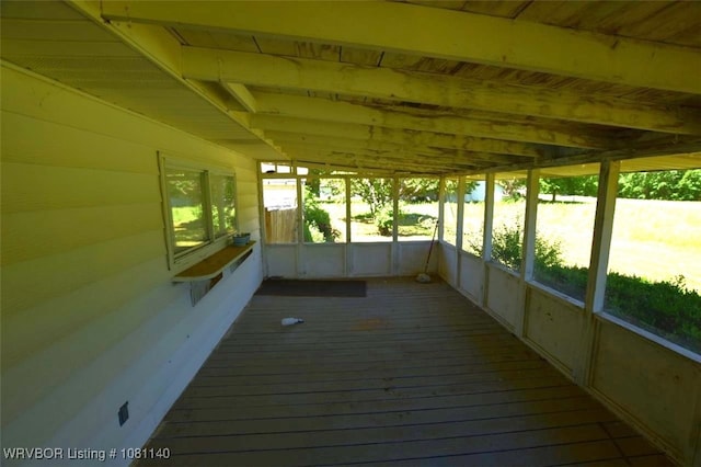 98926 S 4610th Rd, Marble City, OK 74945 - view of unfurnished sunroom