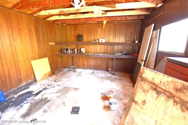 98926 S 4610th Rd, Marble City, OK 74945 - miscellaneous room with wooden walls