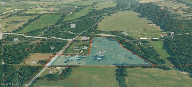 98926 S 4610th Rd, Marble City, OK 74945 - map / location with property boundaries highlighted