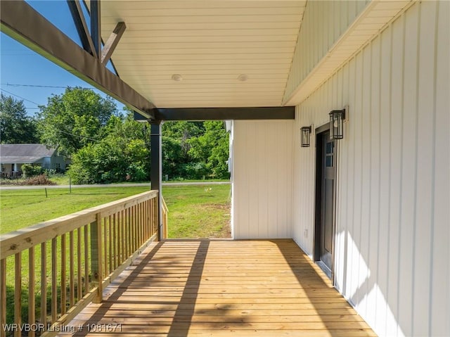 179 E Grove St, Magazine, AR 72943 - deck with a lawn