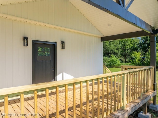 179 E Grove St, Magazine, AR 72943 - entrance to property featuring a deck