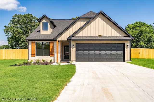 9005 Carson Way, Fort Smith, AR 72908 - view of front of home featuring concrete driveway, a shingled roof, an attached garage, and brick siding