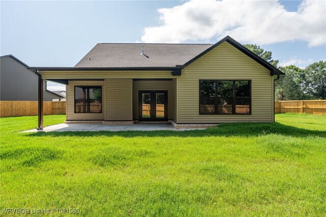 9005 Carson Way, Fort Smith, AR 72908 - rear view of property featuring french doors and a patio area