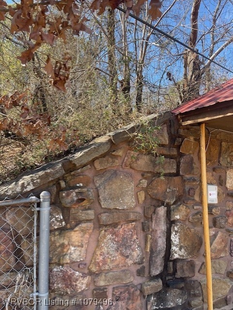 details featuring log exterior