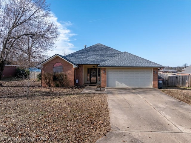 ranch-style house with a garage