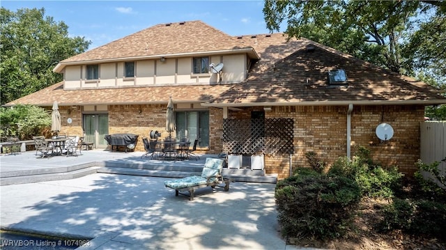 rear view of house with a patio area