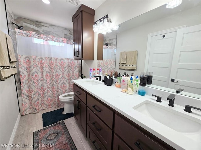 6800 Providence Way, Fort Smith, AR 72916 - bathroom featuring double vanity and shower / bath combo with shower curtain