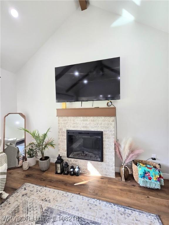 6800 Providence Way, Fort Smith, AR 72916 - living room featuring wood finished floors and a fireplace