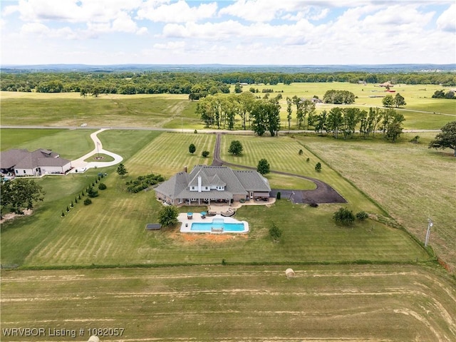 4504 Ridge Rd, Alma, AR 72921 - view of rural area featuring rows of crops and a pool