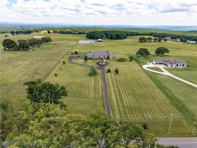 4504 Ridge Rd, Alma, AR 72921 - aerial view of sparsely populated area with rows of crops