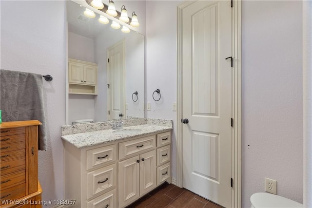 4504 Ridge Rd, Alma, AR 72921 - bathroom with vanity and wood finished floors