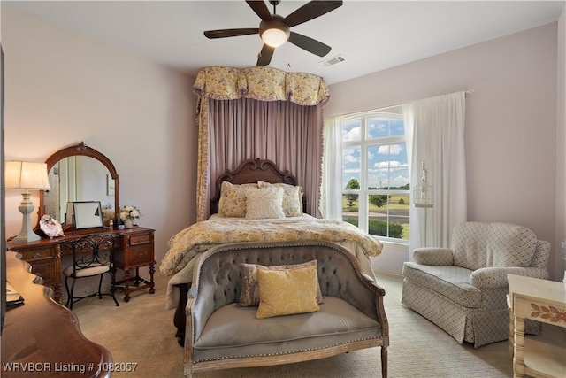 4504 Ridge Rd, Alma, AR 72921 - carpeted bedroom featuring a ceiling fan