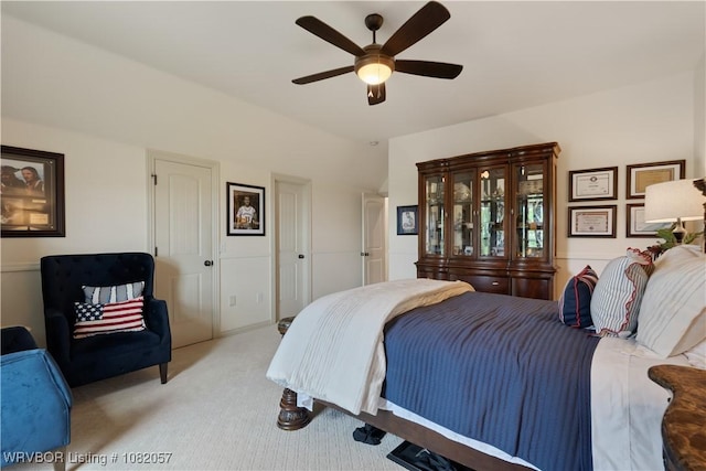 4504 Ridge Rd, Alma, AR 72921 - bedroom featuring light colored carpet and a ceiling fan