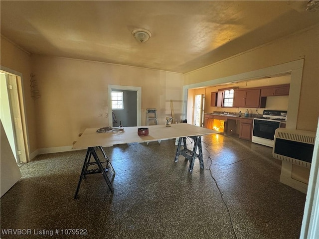 kitchen featuring gas range