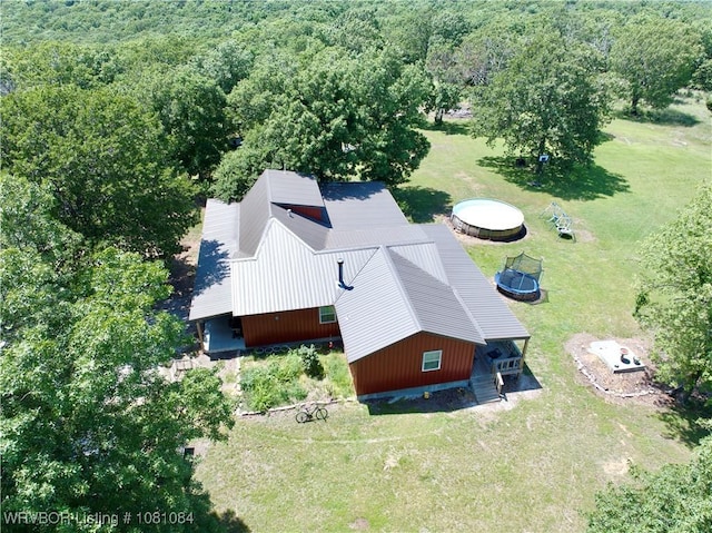 12878 128th St, Gore, OK 74435 - view of subject property with a forest