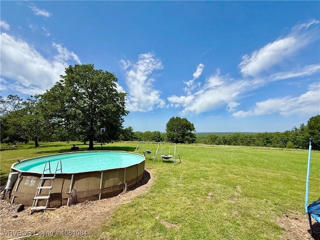 12878 128th St, Gore, OK 74435 - outdoor pool with a yard