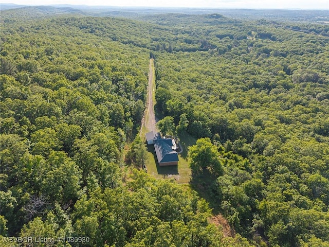 1003 Blair St, Pocola, OK 74902 - drone / aerial view of a heavily wooded area