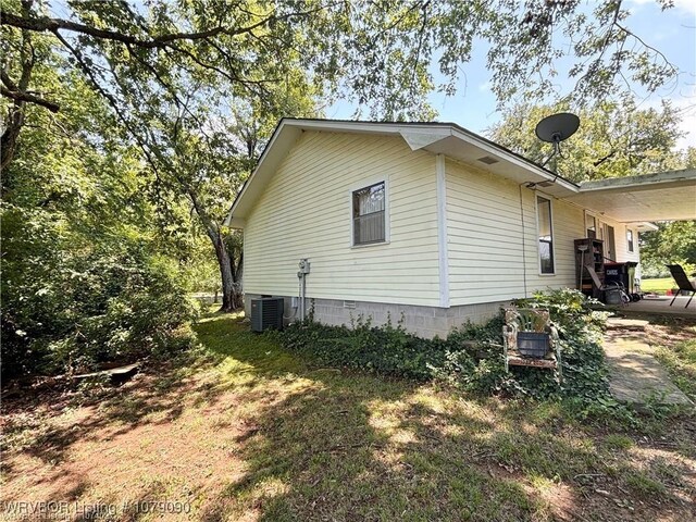 5525 Slaytonville Rd, Hackett, AR 72937 - view of home's exterior with central AC