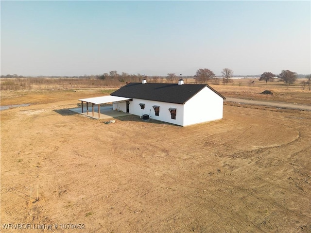 exterior space featuring a rural view