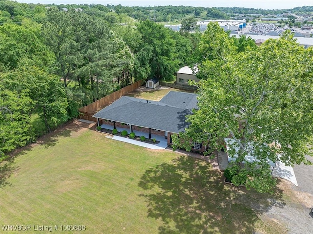 aerial view of property and surrounding area