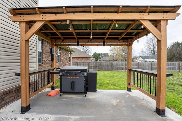 view of patio / terrace with grilling area