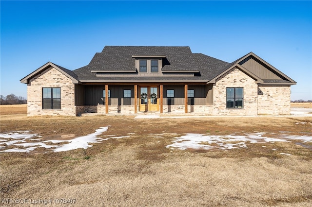 view of front of house with covered porch