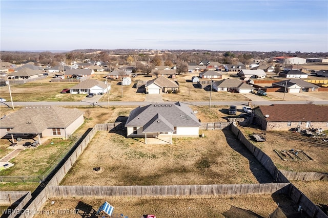 drone / aerial view featuring a residential view