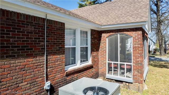 exterior space featuring central AC