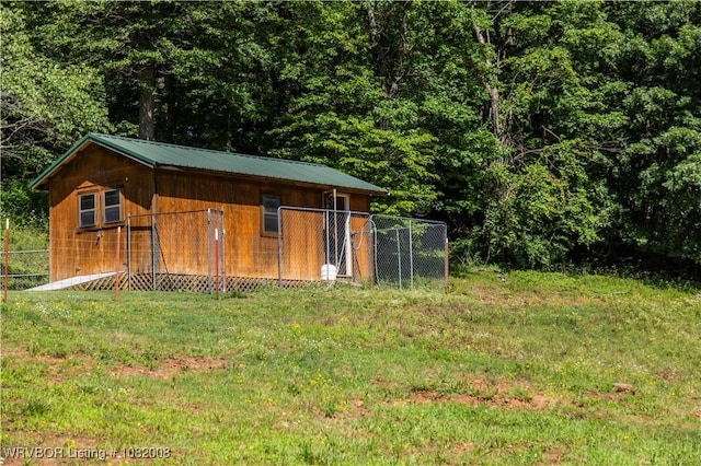16175 Cove, Prairie Grove, AR 72753 - view of outbuilding featuring a view of trees