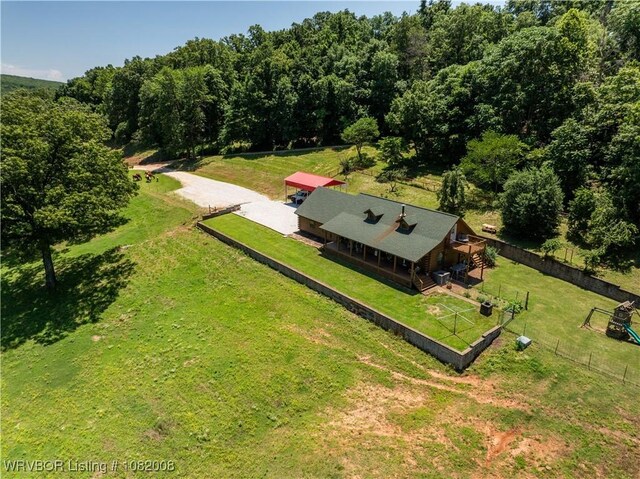 16175 Cove, Prairie Grove, AR 72753 - view from above of property featuring a forest