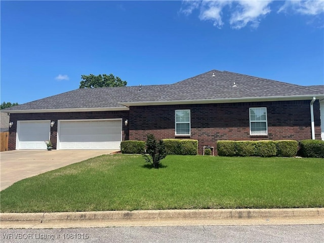 1801 Fianna Way, Fort Smith, AR 72908 - single story home with brick siding, a garage, concrete driveway, and a front lawn