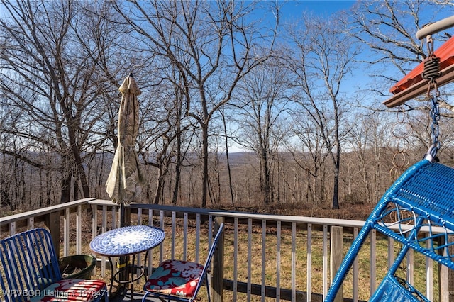 view of wooden terrace