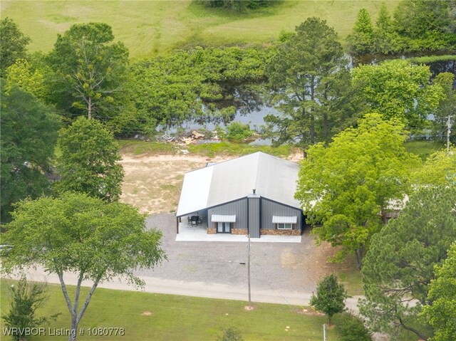 465 Boyd Dr, New Blaine, AR 72851 - view from above of property featuring a tree filled landscape