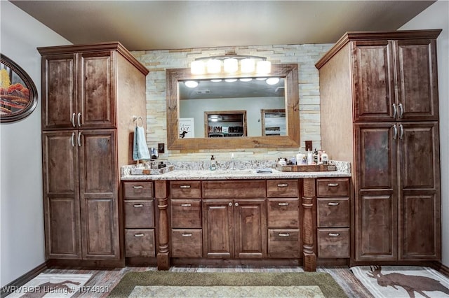 bathroom with vanity