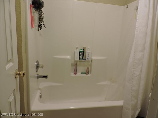 2016-2018 S V St, Fort Smith, AR 72901 - bathroom with shower / bath combo with shower curtain